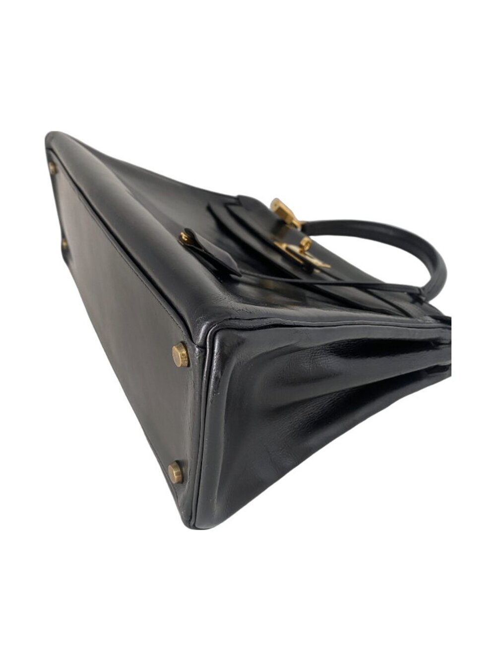 Hermes Kelly 32 Retourne Black Box Calf GHW - Picture 4 of 16